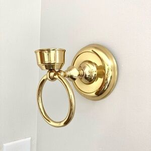 Brass wall sconce candle holder